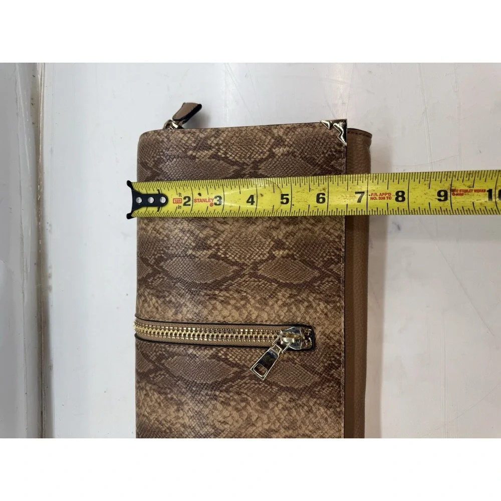 Snake Skin Print Clutch Purse(COME WITH‎ STRAP)